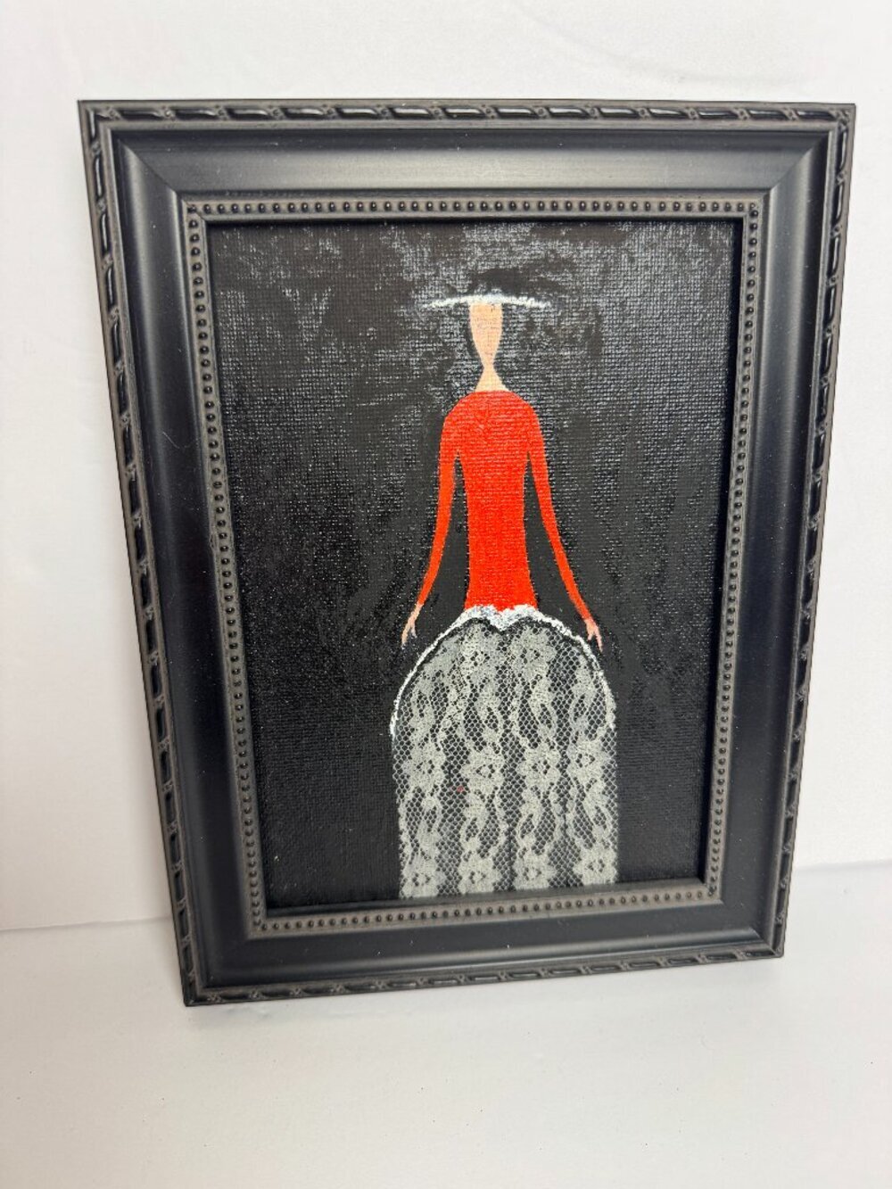 Original Art Painting "The Woman" Minimalist Style Daniela Meza Sigala Italy